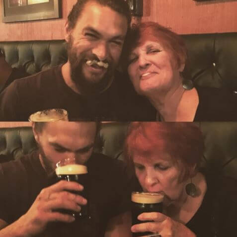 Coni Momoa with her son Jason Momoa.